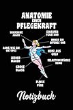 Pflege Notizbuch Anatomie einer Pflegekraft: Tolles Pflegekraft Zubehör und eine super Pflegekraft Geschenk Idee in DIN A5 mit 120 linierten Seiten für Pflegekräfte im Dienst.