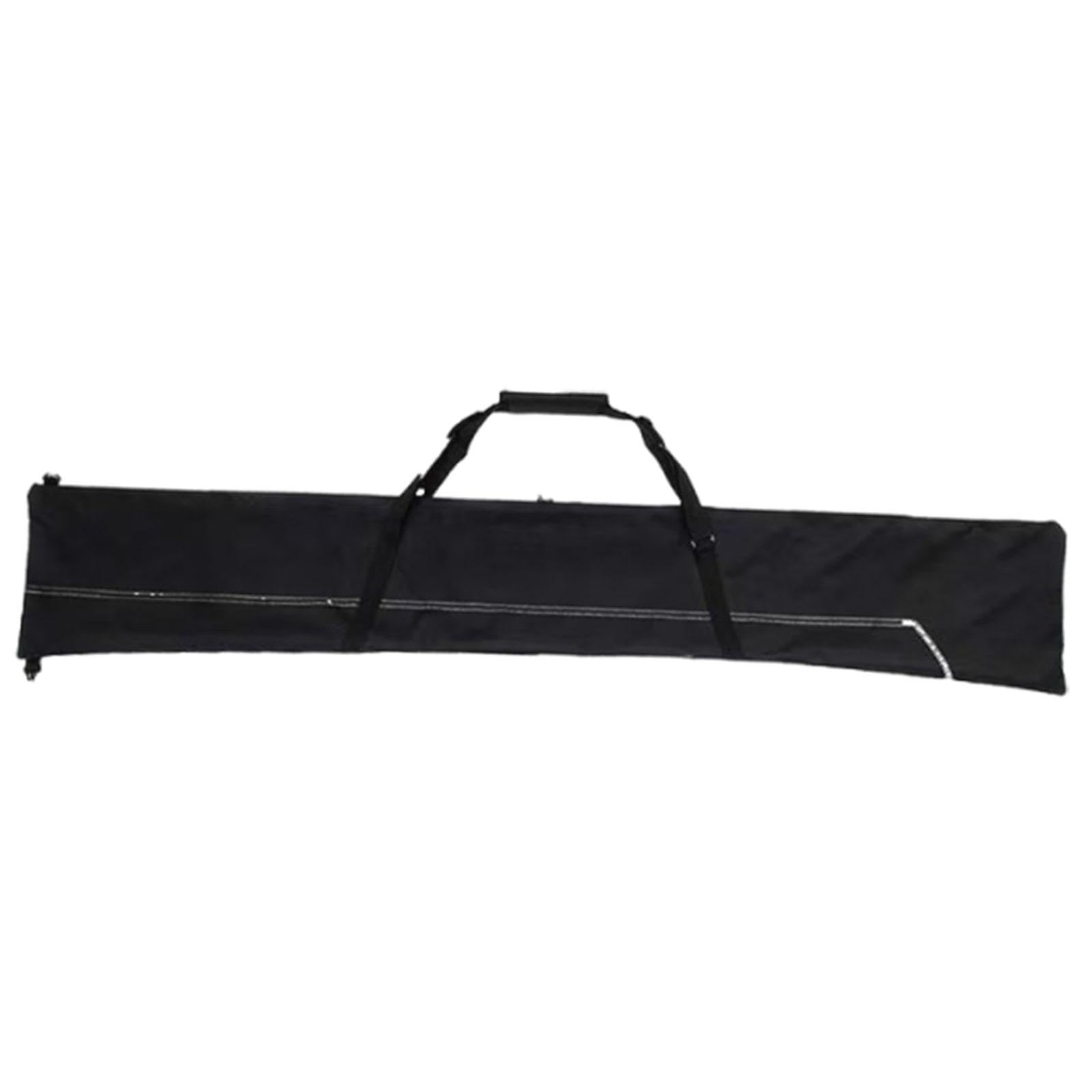 Housse à Skis Imperméable Tissu Oxford, Convient jusqu'à 200 cm (79 in), Compartiment pour Chaussures, Rangement Transport Snowboard Noir