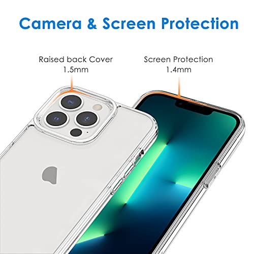 JETech Case for iPhone 13 Pro 6.1-Inch, Non-Yellowing Shockproof Phone Bumper Cover, Anti-Scratch Clear Back (Clear) by JETech - Image 5