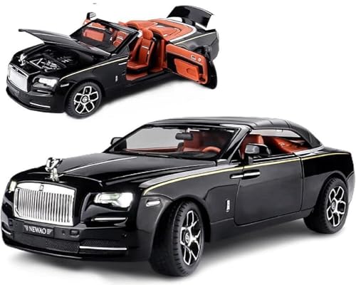 Image of LONGMIRE Metal Pull Back Diecast Car Pull Back Model with Sound Light Boys Gifts Toys for Kids Pack of 1, Multicolor (1:24 RR Dawn)