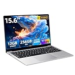 Computador portátil de 15,6 polegadas, 12 GB RAM LPDDR4 256 GB SSD Celeron N4000 processador portátil, PC portátil com ecrã FHD 1080p, rotação de 180°, USB 3.0, mini HDMI, ranhura para cartão TF, WiFi