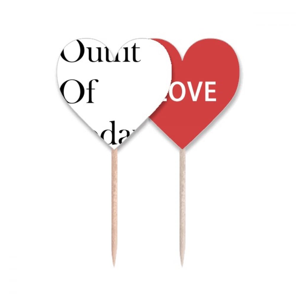 Drapeau Love Heart Lable pour buffet de mariage et réception haute couture