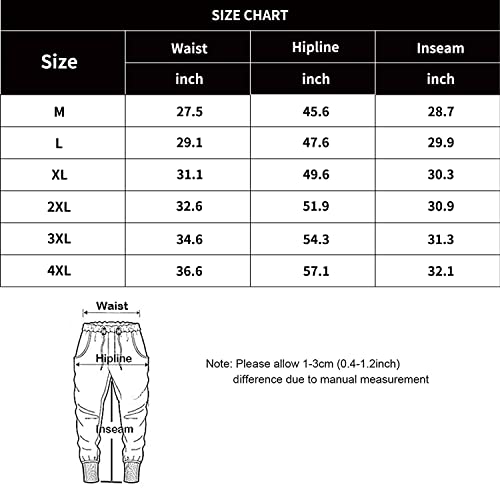 Elselect Men's Gym Pants, Track Pants With Adjustable Drawstring At Hem, Athletic Pants For Running, Workout, Yoga Black M #TOP3
