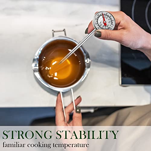 Xuhal 4 Pieces Stainless Steel Kitchen Thermometer Immediate Read Pocket Thermometer 1 Inch Dial Food Thermometer With 4 Pcs Sleeves For Milk Frothing Oven Meat Cooking Probe Water Grill Coffee Bbq #TOP5