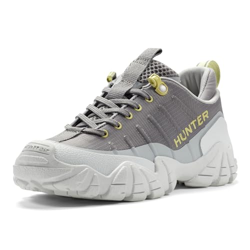 Image of Hunter Women's Sara Waterproof Sneaker, Medium Grey Multi, 7 UK