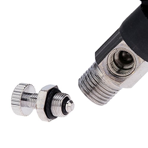 Abest Airbrush Hose Joint 3 Way Air Spliter Fitting 1/8" With Adjust Knob Valve #TOP5