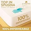 Coprimaterasso Impermeabile – Protezione Per Materasso-Traspirante, Antiacaro – Protezione Letto Lavabile, Top in Spugna Morbida, Vestibilità con Angoli Elasticizzati (Matrimoniale (180x200+27CM))