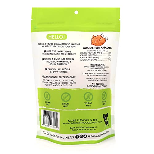 Buddy Budder Bark Bistro Company, Turducken Slobber Stix, Wheat & Grain Free All Natural Chewy Dog Jerky, Healthy Dog Jerky Treats, Made In Usa, 8Oz #TOP1