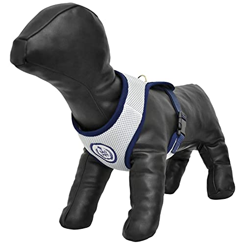 São Pet Mega Store GRID3-2 Colete Aerado Grid Médio, Azul, 40 x 40-59 cm