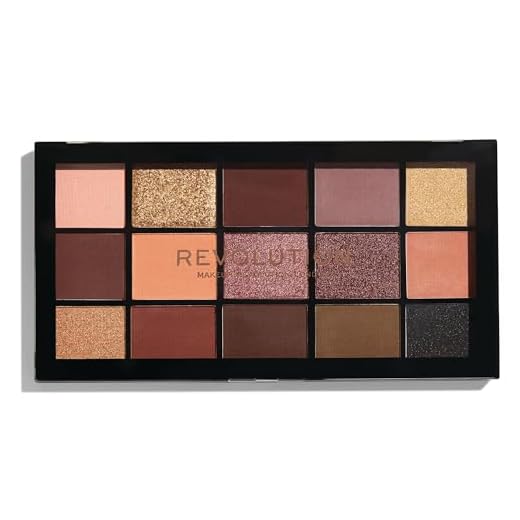Makeup Revolution, Reloaded Lidschattenpalette, Valvet Rose, 15 Farbtöne, 16.5g