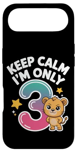 Keep Calm I'm Only 3 Funny 3rd Birthday �j�̎q ���̎q �X�}�z�P�[�X iPhone Air �p