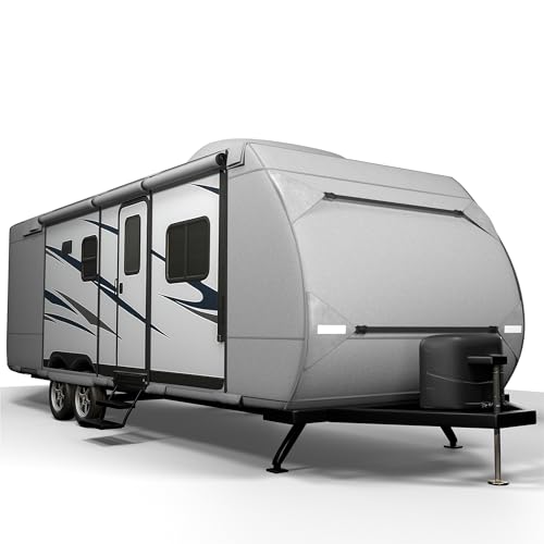 Team Obsidian RV Cover - 22-24 ft Camper Cover - Horse, Travel Trailer Covers - Tear-Resistant, UV-Resistant & Weatherproof