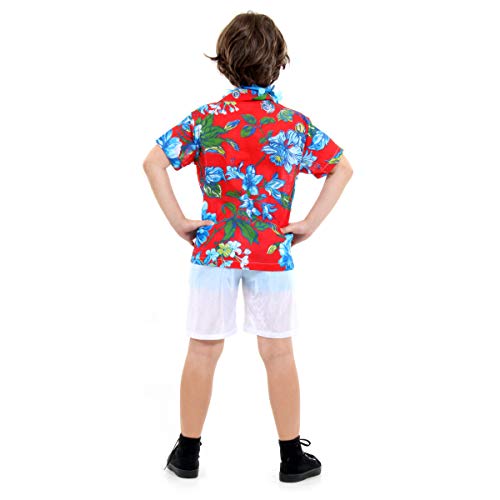 Fantasia Havaiano Basic Infantil Sulamericana Fantasias P 3/4 Anos