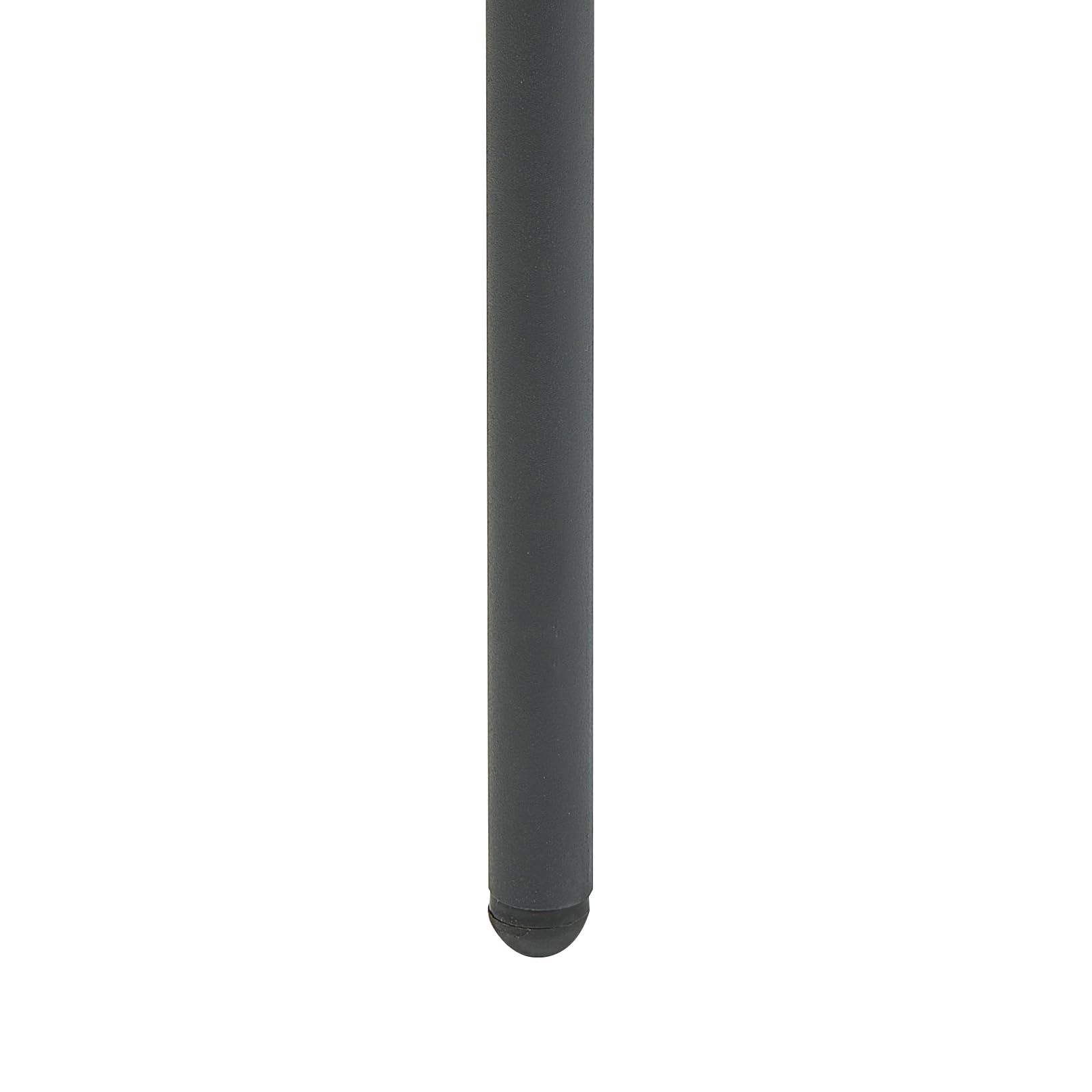 Sessel rund Bouclé weiß niedrige Lehne schwarze Metallbeine Retro Alpha