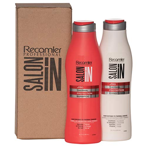 RECAMIER Hair Treatment Shampoo & Thermal Protection Conditioner Set | Champu y Acondicionador 10.1 OZ