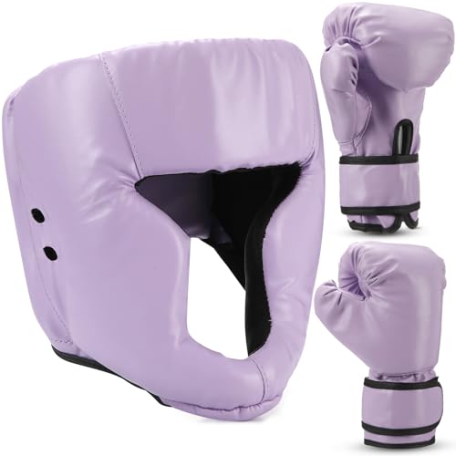 Image of Arrowbash Boxing Headgear and Gloves Set for Kids 6oz Boxing Gloves and Wrestling Headgear Sparring Equipment for Boxing Kickboxing Muay Thai BJJ Karate Training