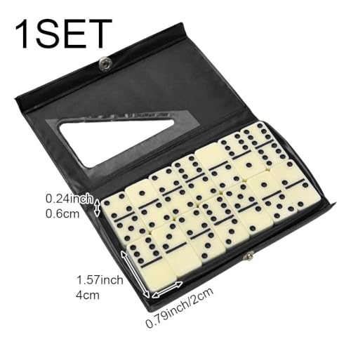 Juego de Domino clásico 28 piezas con estuche portátil miniatura 3