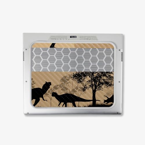 Image of MightySkins Carbon Fiber Skin Compatible with Alienware X14 R2 (2023) Full Wrap Kit - Mass Extinction | Protective, Durable Textured Carbon Fiber Finish | Easy to Apply | Made in The USA