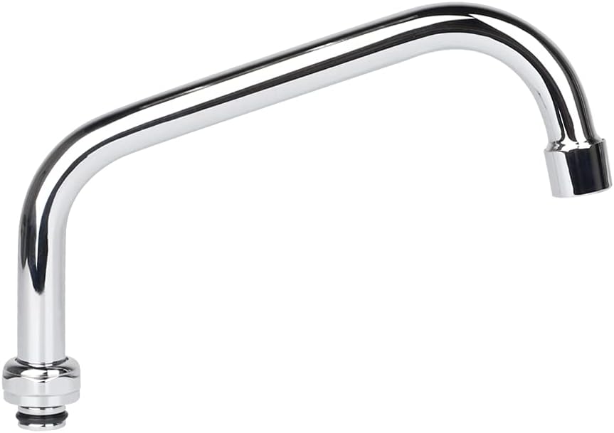 8 Inch Faucet Swivel Spout Replacement Kit for Commercial Kitchen Sink Faucet, 360° Commercial Faucet Swivel Spout with 2.2 GPM Aerator, Chrome Finish