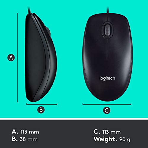 MK120 Combo Tastiera e Mouse con Filo per Windows, Layout Inglese QWERTY - Nero - Tastiera gaming - Immagine 10