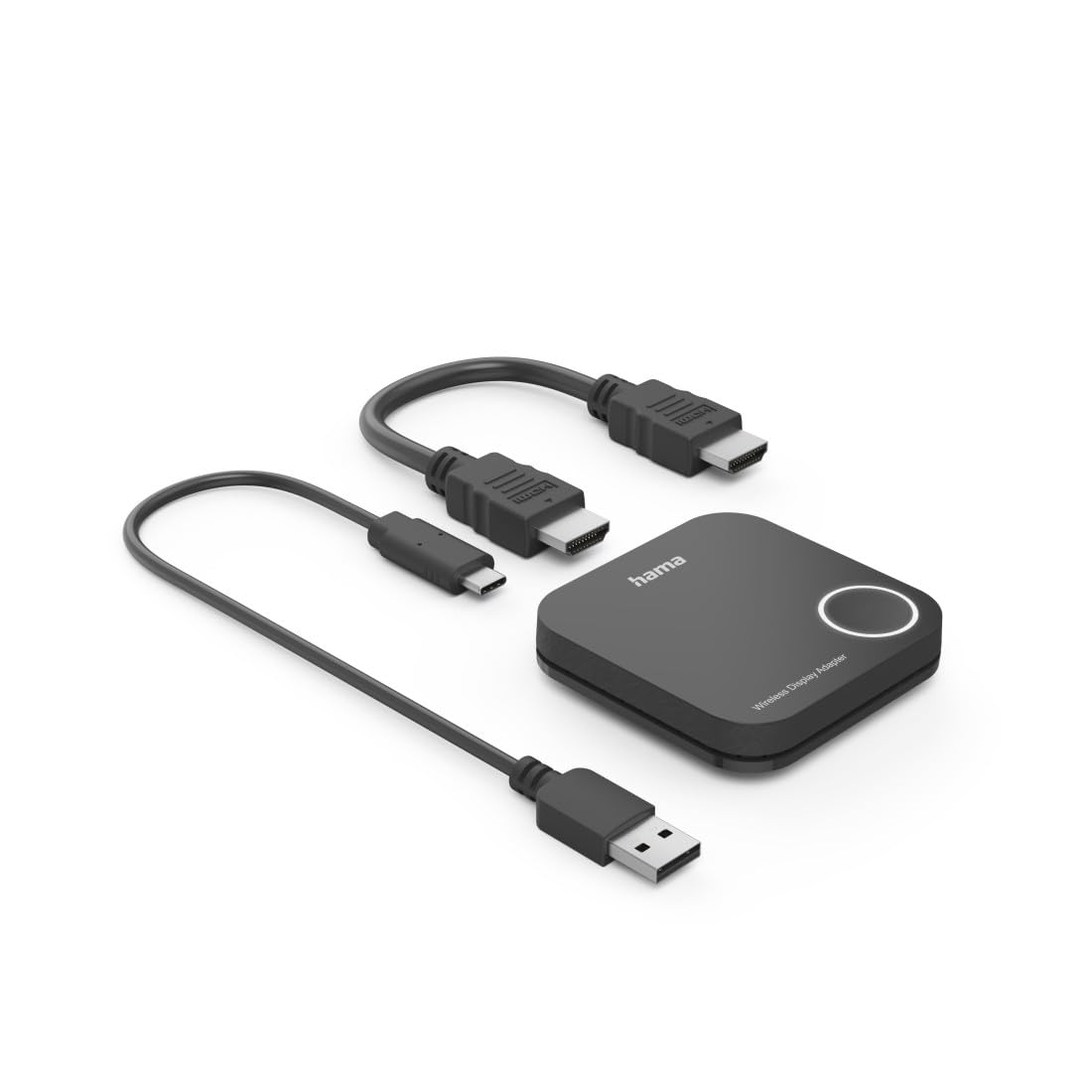 Hama Adattatore display wireless HDMI Full HD 1080p, trasmissione dati audio, video e segnali senza fili, ottima qualità di trasmissione