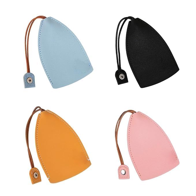 CUBEXCO 4Pc's PULeather Creative Pull Out Cute Large Capacity Car Key Case Cartoon Pull Type Key Bag super large capacity Case Key Holder(multicolour)-image-18
