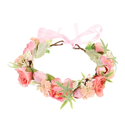 Healeved Coroncina Floreale Elegante Per Ghirlanda Stoffa Per Fotografie e Occasioni Speciali Accessorio Per Feste e Matrimonio