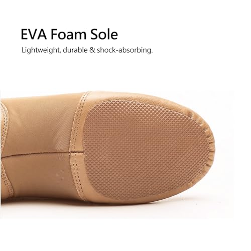 Jazz Shoes for Girls: Leather Dance Shoes for Women - Slip-on Dancing Shoe for Unisex Adult and Boys3