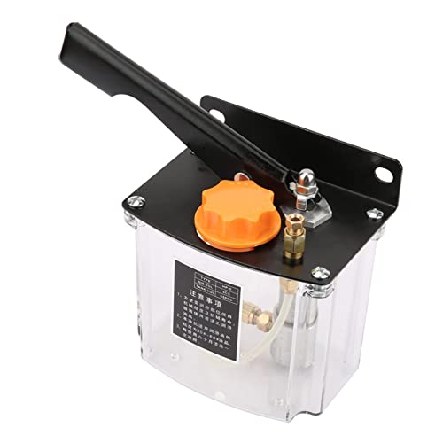 Image of Walfront Manual Lubricating Pump -5L Left Hand Operated 650CC Oil Pump for CNC Machine Tool Controlled Lubrication