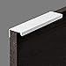 Maniglie da Cucina Bianche Maniglia per Armadi in Alluminio Tirante dei Cassetti D'armadio Nascosto Maniglia per Ante per Mobili, per Comò Camera da Letto, con Vite (Length 80mm)