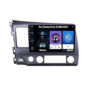 Android Auto Stereo Radiotuner met Bluetooth En Navigatie Voor Honda Civic 8 2005-2011 Plug En Play Ondersteuning…