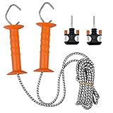 Komplettset mit Torgriffen, Elastikseil und Isolatoren