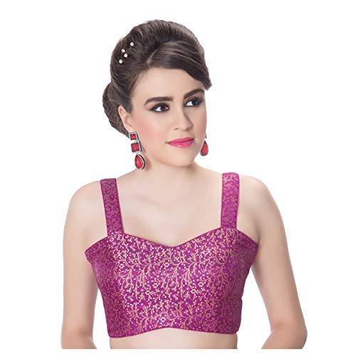 thin strap sleeveless saree blouse
