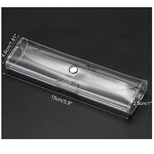 Ronrons 5 Pack Transparent Plastic Glasses Protection Box Eyeglass Case Holder #TOP3