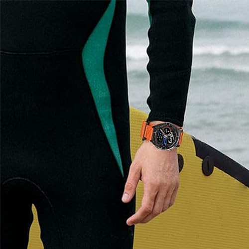 Compatível com pulseiras SUUNTO OCEAN, pulseira esportiva de nylon resistente de 20 mm e 22 mm com d