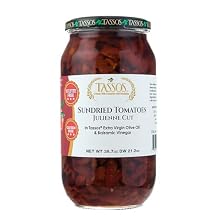 Tassos Sundried Tomatoes Julienne Cut in Extra Virgin Olive Oil 36.7 oz Gluten Free