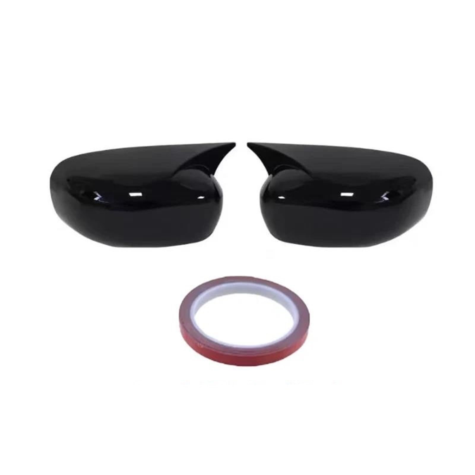 for Dodge for Magnum for Charger 2005-2010 Car Sticker Cover Rearview Side Mirror Wing Cap Exterior Door Case Trim ABS Car Wing Mirror Covers(Gloss Black)