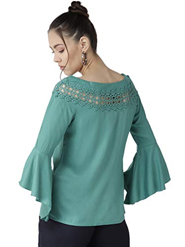 Image of Style Quotient Women Solid Viscose Rayon Smart Casual top