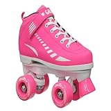 Epic Skates Galaxy Elite Kids Quad Speed Skates, Pink, Juvenile 12