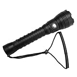 DISE?O IMPERMEABLE: antorcha submarina impermeable, dise?o especial de sellado, prueba de profundidad de 100 metros impermeable para esta linterna de buceo. Linterna al aire libre ideal para pescar, bucear, nadar, practicar senderismo, navegar, espeleolog¨ªa sin miedo a los d¨ªas de lluvia.