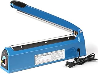 Yeler12 Inch Impulse Heat Sealer Impulse Bag Sealer, Manual Poly Bag Heat Sealer Machine for Plastic Bags PE PP Bags with Extra Replace Element Grip…
