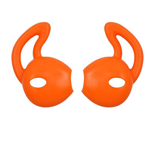 Alxcd Ear Gel For Iphone Earpods, Ear Buds Tips, 4 Pair Anti-Slip Soft Silicone Replacement Earbud Tips For Earphone Of Iphone7 Se 6S Iphone 6S Plus 5S [Sport](Black/Clear/Blue/Orange) #TOP2
