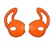 ALXCD Ear Gel for iPhone Earpods, Ear Buds Tips, 4 Pair Anti-Slip Soft Silicone Replacement Earbud Tips for Earphone of iPhone7 SE 6s iPhone 6s Plus 5s [Sport](Black/Clear/Blue/Orange)
