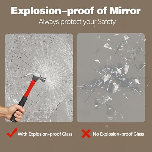 Miroir de courtoisie éclairé intensité variable anti-buée - 8