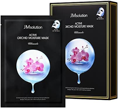 JMsolution Active Orchid Moisture Mask Ultimate – Orchid Extract & Long-Lasting Hydration – 10 Sheets