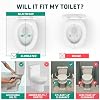 Lunderg Solva Raised Toilet Seat with Handles - Elongated - Easy to Install Toilet Seat Risers for Seniors - Adds 3 Inches & Works like the one youve always used - Elegant design - No Hospital Vibe