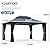 GARTOO 12'x14' Hardtop Gazebo, Outdoor Gazebo with Translucent Double Roof, Polycarbonate Top Metal Frame Garden Tent with Breathable Mesh & Privacy Curtains for Patio, Lawn, Garden, Backyard