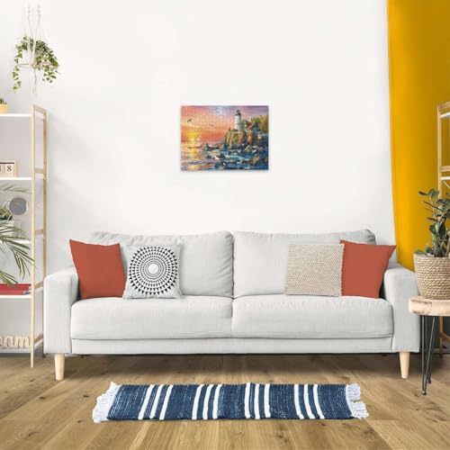 Puzzle 500 pièces Phare au coucher du soleil Ravensburger France - vue 4