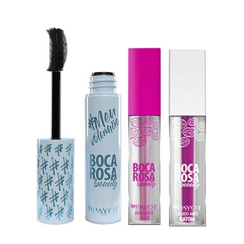 Combo Boca Rosa: Meu Volumão + Diva Glossy Brit + Batom Matte Fucsia