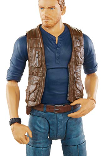Jurassic World Toys Owen Grady 6-Inches Collectible Action Figure With Movie Detail, Movable Joints, Toy Knife Accessory, Extra Hands, Display Stand; For Ages 4 And Up #TOP1